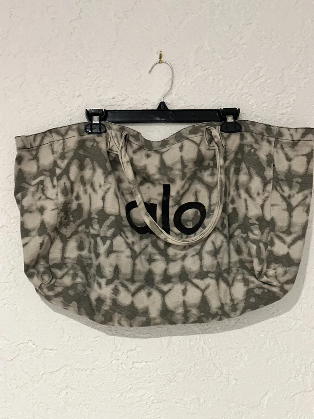 Rare Alo Yoga Not for Sale Oversized Cotton Canvas Tote Bag